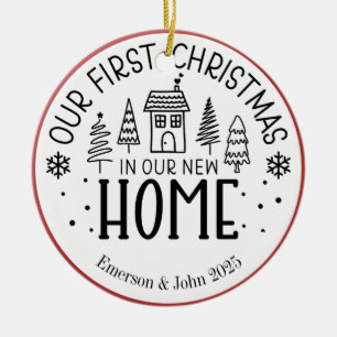 Décoration En Céramique Personnalisé Premier Noël Nouveau foyer