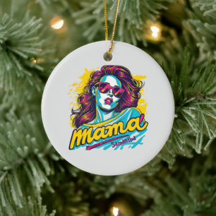 Décoration En Céramique Personnalisé Retro Mama Pop Art (12)