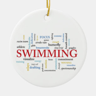 Décoration En Céramique Personnaliser, Merci Entraîneur De Natation En Mo