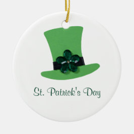 Décoration En Céramique Personnalisez le casquette vert pour la Saint Patr