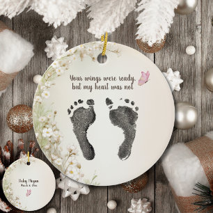 Décoration En Céramique Personnalisez le pied de votre bébé Imprime la mém