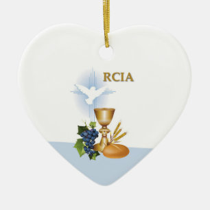 Décoration En Céramique Personnalisez, RCIA Félicitations Sacrement Cathol
