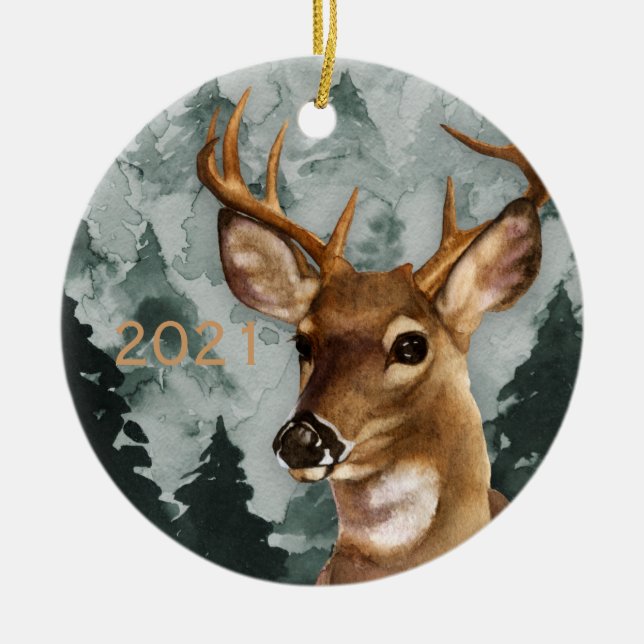 Décoration En Céramique Personnalité du Deer Ornament (Devant)