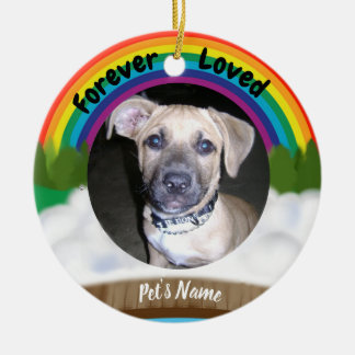 Décoration En Céramique Perte d'animal familier de pont en arc-en-ciel