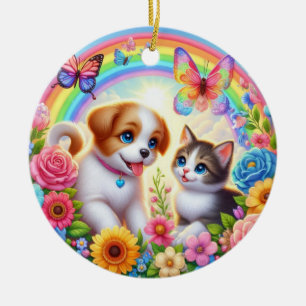 Décoration En Céramique Petit chiot/chiot/chaton