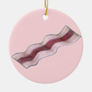 Décoration En Céramique Petit-déjeuner Pink Bacon Strip