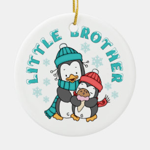 Décoration En Céramique Petit frère de Penguin Winter