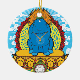 DÉCORATION EN CÉRAMIQUE PETIT PAIN DE BOUDDHA