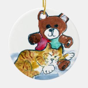 Décoration En Céramique Petit somme d'ours de nounours de Kiten
