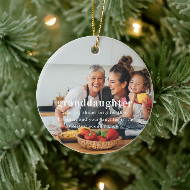 Décoration En Céramique Petite-fille | Photo Keepsaké Noël (Arbre)