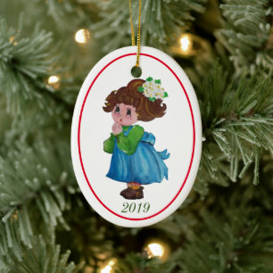 Décoration En Céramique Petite fille priant