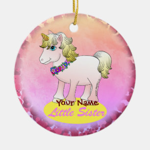 Décoration En Céramique Petite Licorne Sœur