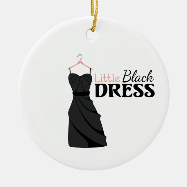 Décoration En Céramique Petite robe noire (Devant)