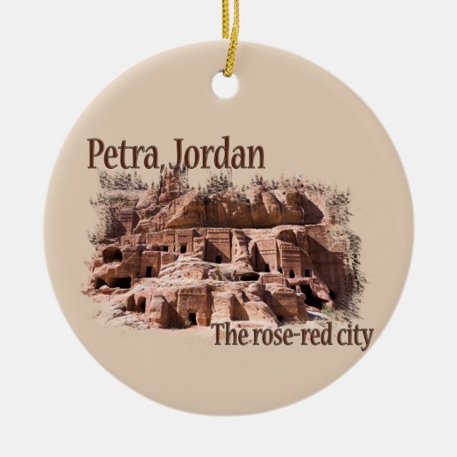 Décoration En Céramique Petra : Rose Red City (Devant)
