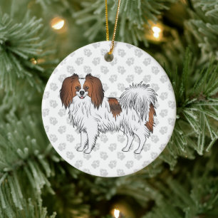 Décoration En Céramique Phalène roux sable mignon chien de dessin animé av