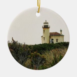Décoration En Céramique Phare de la rivière Coquille, OU