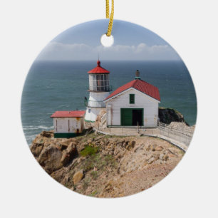 Décoration En Céramique Phare de Reyes de point, le comté de Marin, la