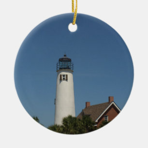 Décoration En Céramique Phare de St George Island sur une