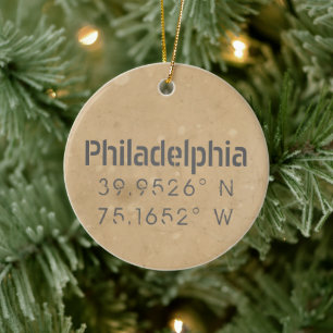Décoration En Céramique Philadelphie PA Longitude Latitude