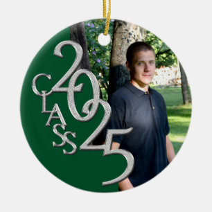 Décoration En Céramique Photo Classic Green 2025 Graduate