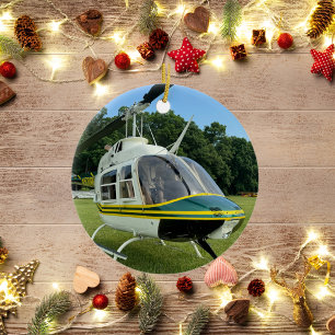 Décoration En Céramique Photo d'avion cool, Joyeux Noël, Personnaliser