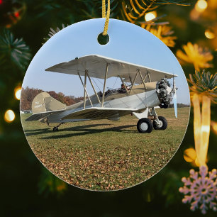 Décoration En Céramique Photo d'avion cool, Joyeux Noël, Personnaliser