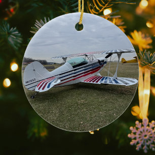 Décoration En Céramique Photo d'avion cool, Joyeux Noël, Personnaliser