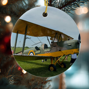 Décoration En Céramique Photo d'avion cool, Joyeux Noël, Personnaliser