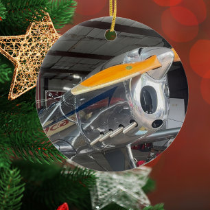 Décoration En Céramique Photo d'avion d'aviation Noël Cer personnalisé