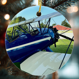 Décoration En Céramique Photo d'avion d'aviation Noël Cer personnalisé