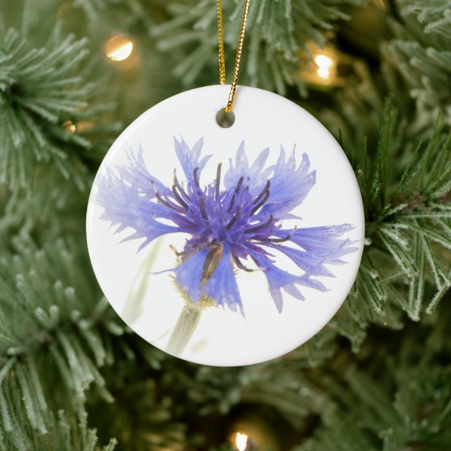 Décoration En Céramique Photo de Cornflower bleu - (Arbre)