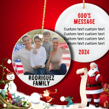 Photo de famille personnalisée avec message person