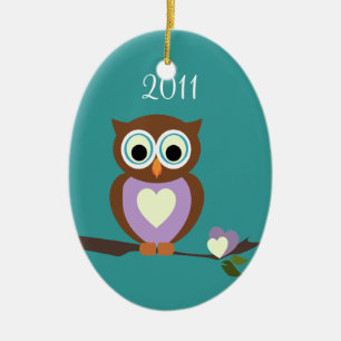 Décoration En Céramique Photo de hibou de bébé
