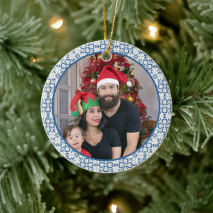 Décoration En Céramique Photo de la famille portugaise avec cadre en tuile