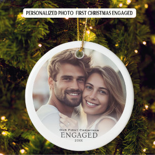 Décoration En Céramique Photo de Noël engagé Personnalisé