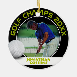 Décoration En Céramique Photo du joueur de golf Golf Champs 20XX