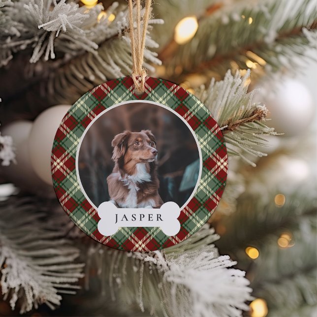 Décoration En Céramique Photo et nom de chien de compagnie personnalisé à  (Créateur téléchargé)