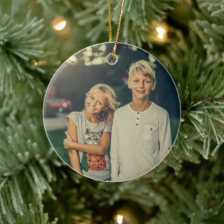 Décoration En Céramique Photo et texte personnalisés
