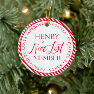 Décoration En Céramique Photo Nice Liste Membre Approuvé Par Père Noël Chr