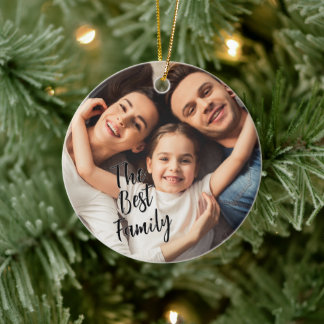 Décoration En Céramique Photo personnalisé La Meilleure Famille 