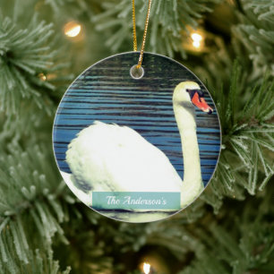 Décoration En Céramique Photo personnalisée de Swan
