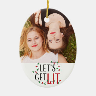 Décoration En Céramique Photo personnalisée des amis Laisser s'éclairer No
