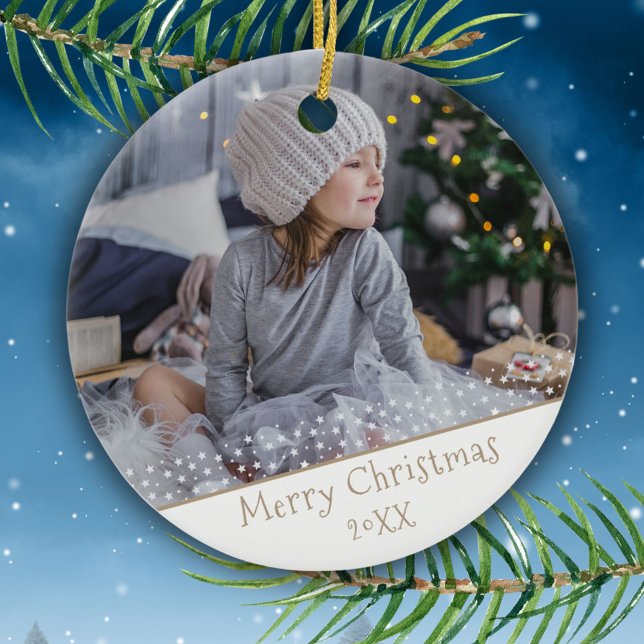 Décoration En Céramique Photo Solive Christmas Holiday Keepsake Family (Créateur téléchargé)