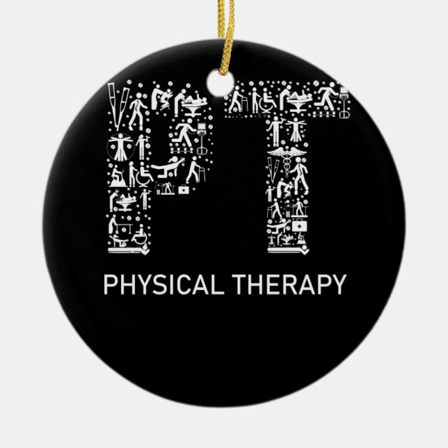 Décoration En Céramique Physothérapeute physiothérapeute Cadeau PT Mois (Devant)