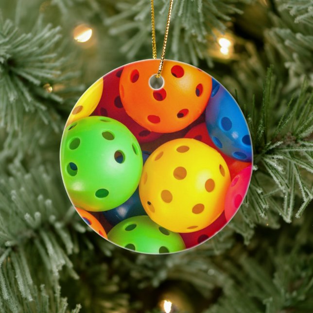Décoration En Céramique Pickleball coloré (Arbre)