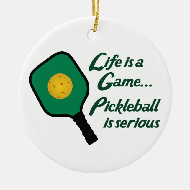 Décoration En Céramique Pickleball est sérieux (Devant)