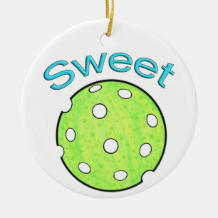 Décoration En Céramique Pickleball Pickle Sweet