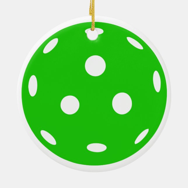 Décoration En Céramique Pickleballs rouges et verts Noël (Dos)