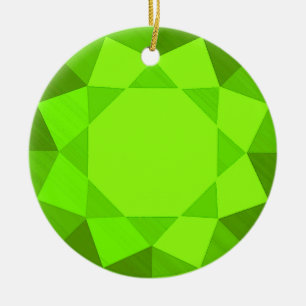 Décoration En Céramique Pierres de péridot / Image graphique de bijoux
