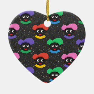 Décoration En Céramique Piet de Noël Zwarte